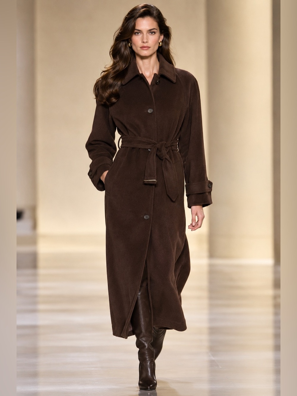 Vintage NWT Lauren Ralph Lauren 100% Camel Hair Coat USA Size 10